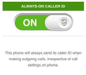 Always-on caller-ID
