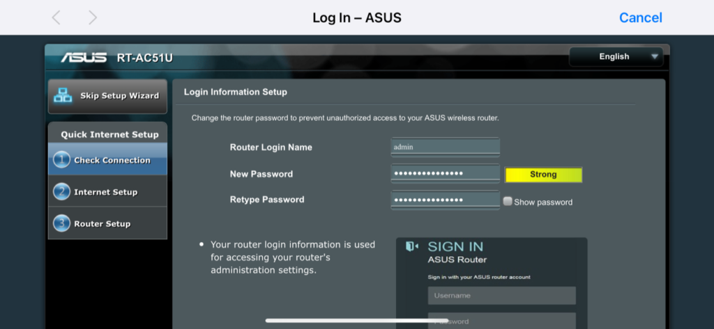 Asus Login