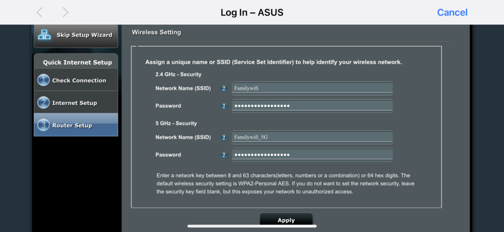 Asus Login 2