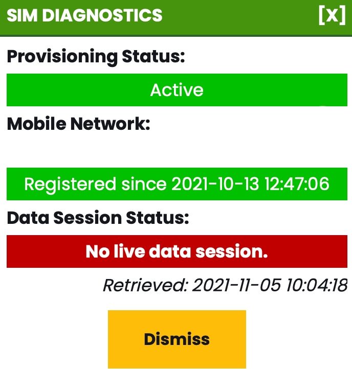 SIM Diagnostics