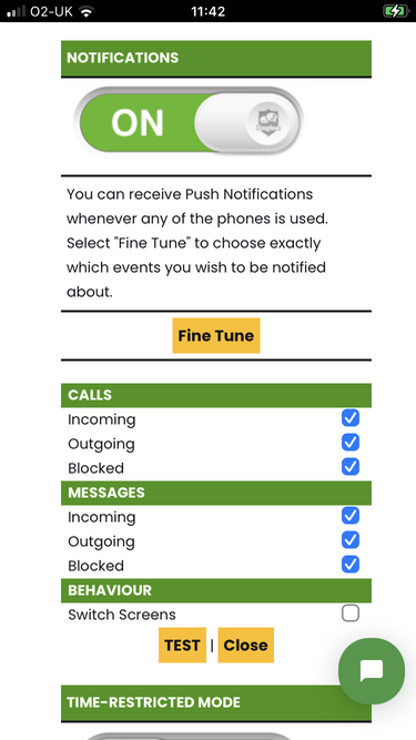 Fine Tuning options